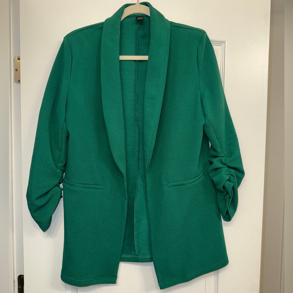 Kelly Green Flowy Blazer Size Large